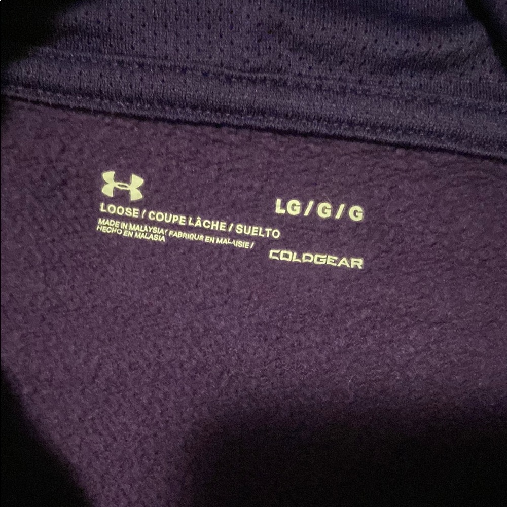Under Armour Men's Purple Hoodie - Picture 3 of 6